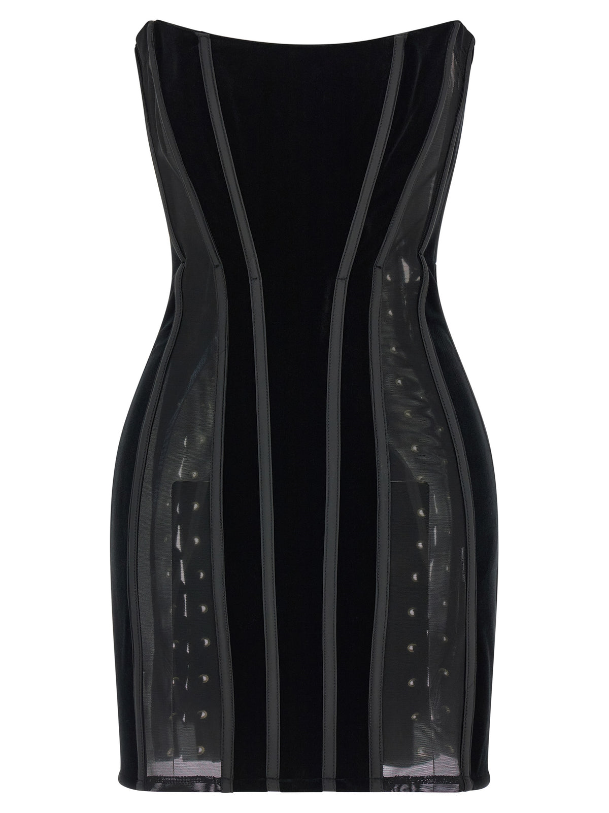 Elisabetta Franchi Black Polyester Short Dress