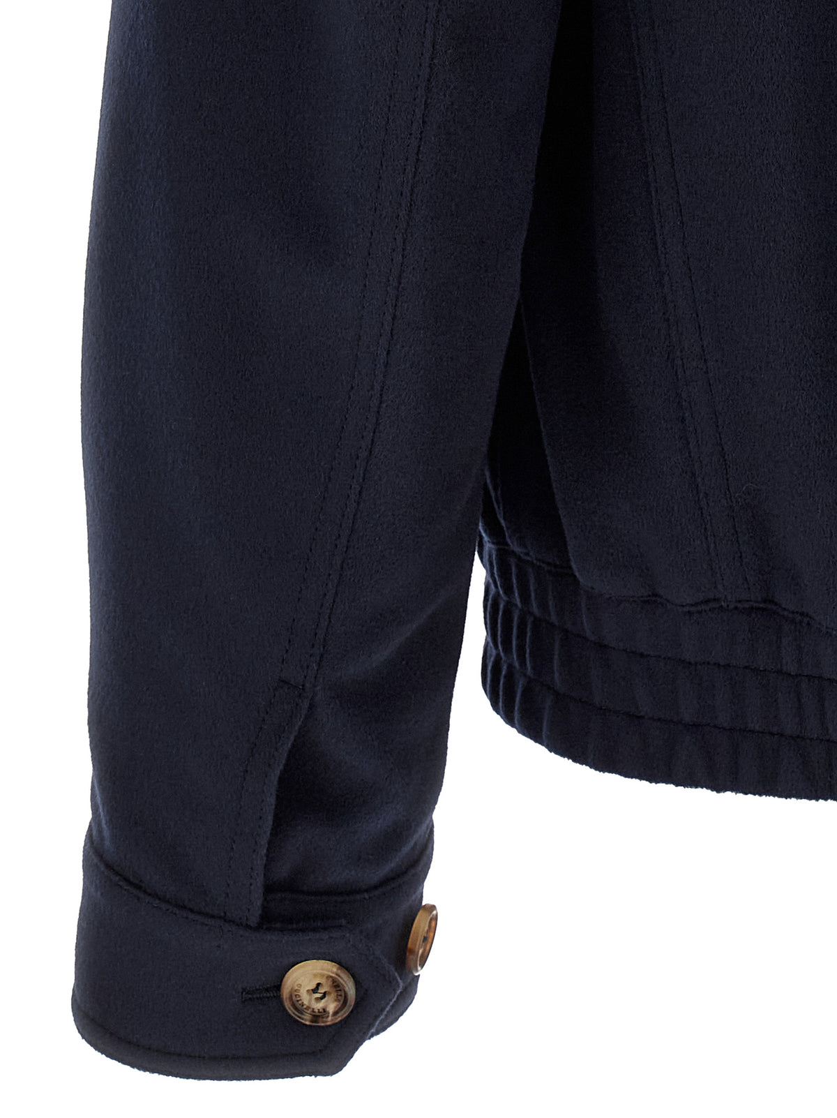 Brunello Cucinelli Blue Virgin Wool Bomber