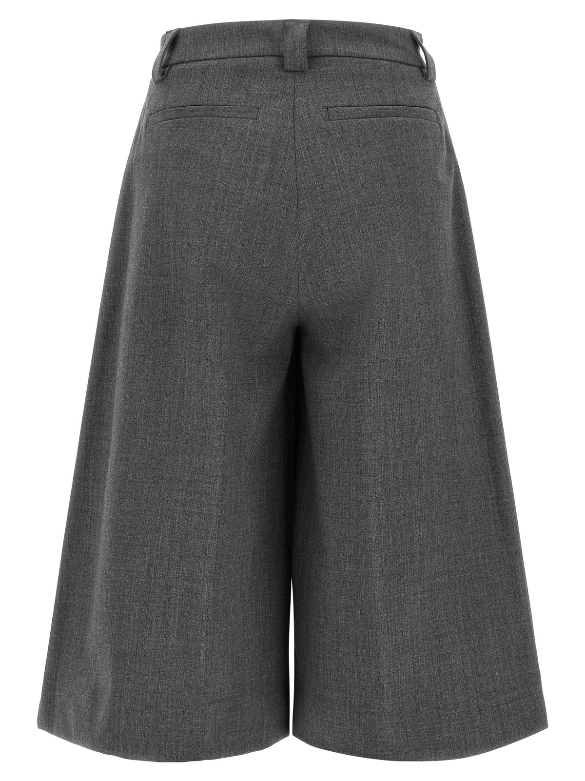THELATEST Gray Polyester Bermuda Shorts
