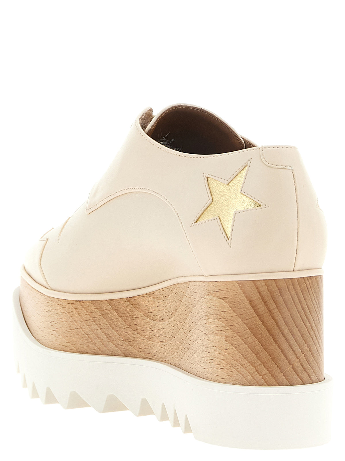 Stella McCartney White Polyester Wedge Sandals