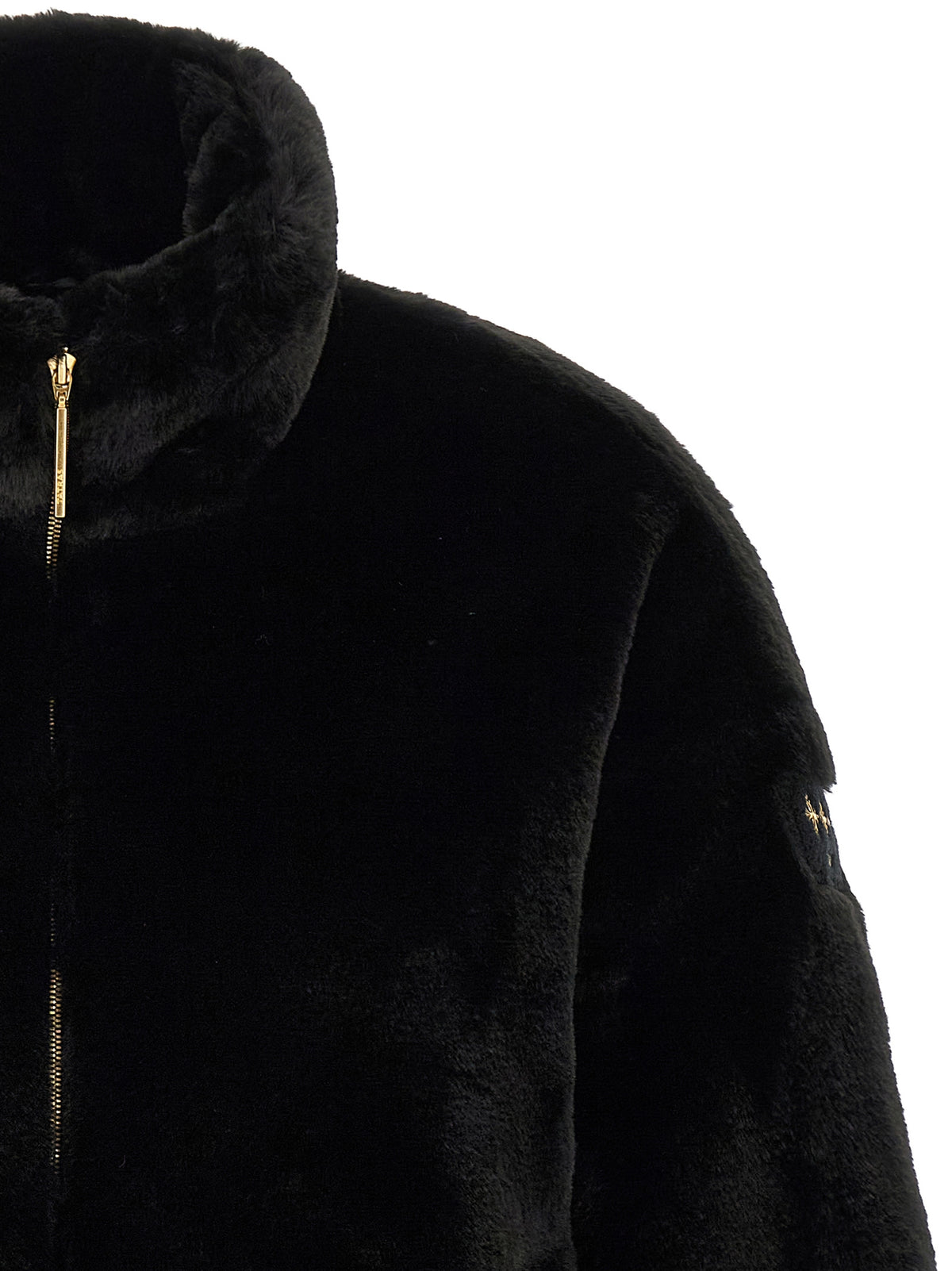 Tatras Black Polyester Full-Length Jacket