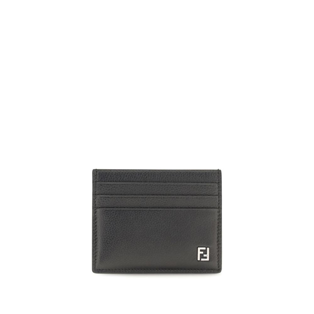 Fendi Black Calf Leather Bos Taurus Wallet