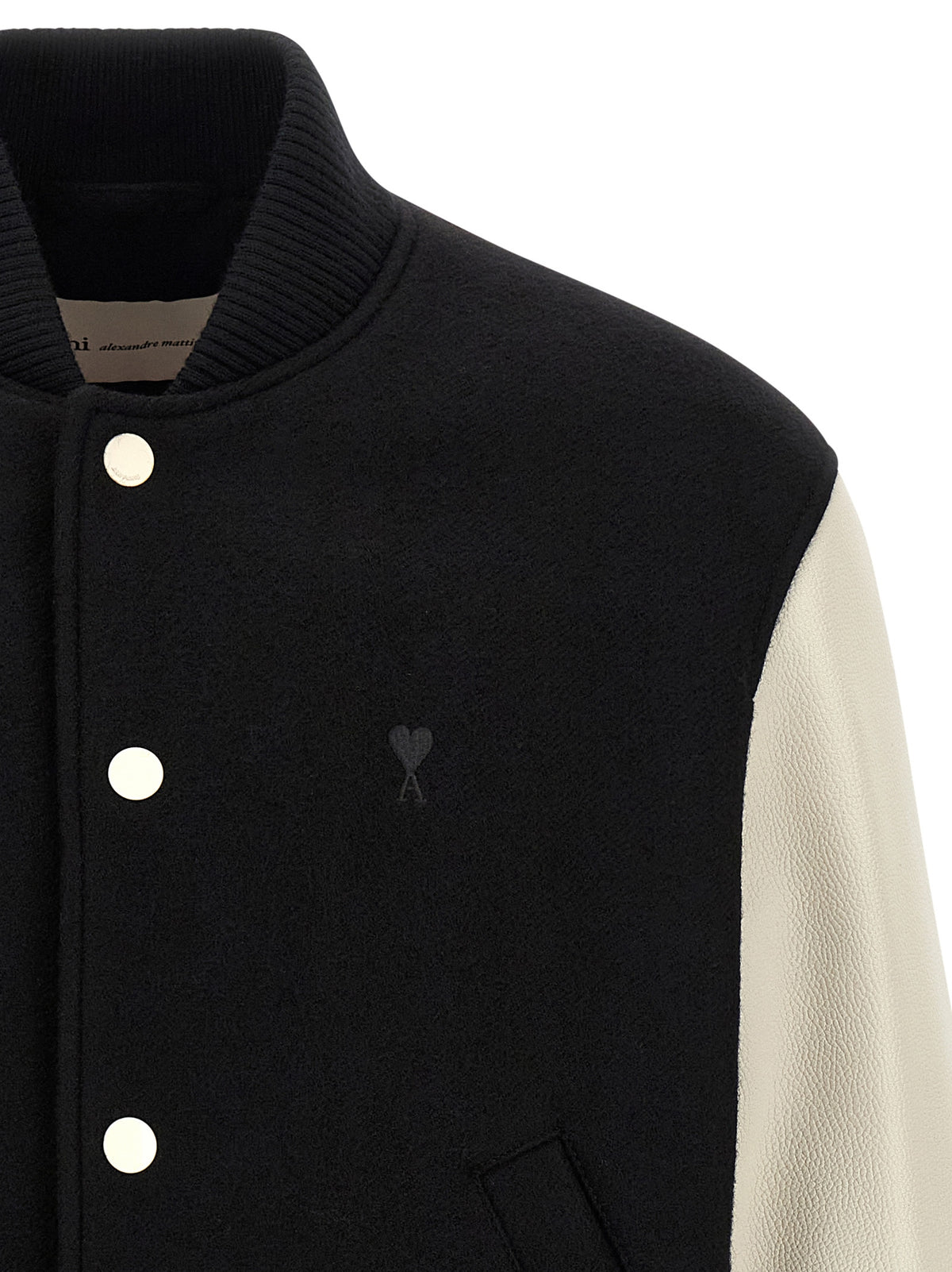 Ami Paris Bicolor Virgin Wool Bomber