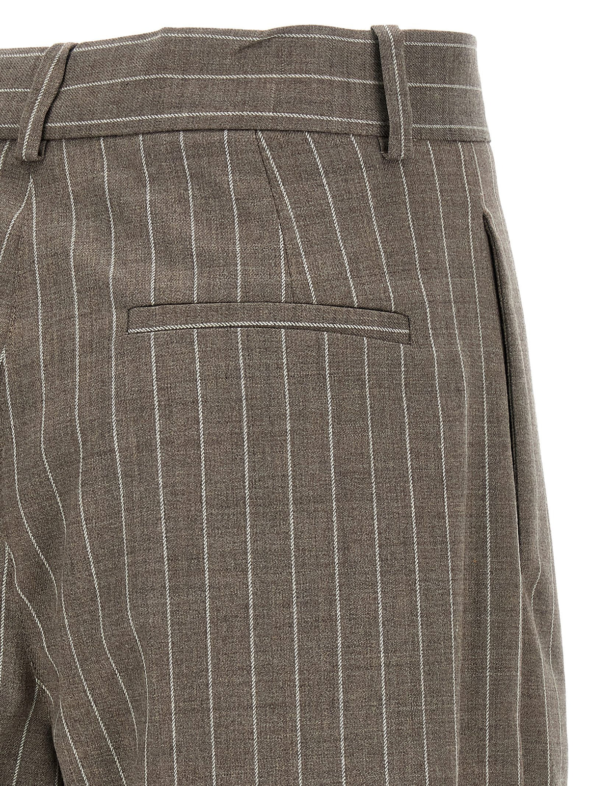 P.A.R.O.S.H. Brown Virgin Wool Bermuda Shorts