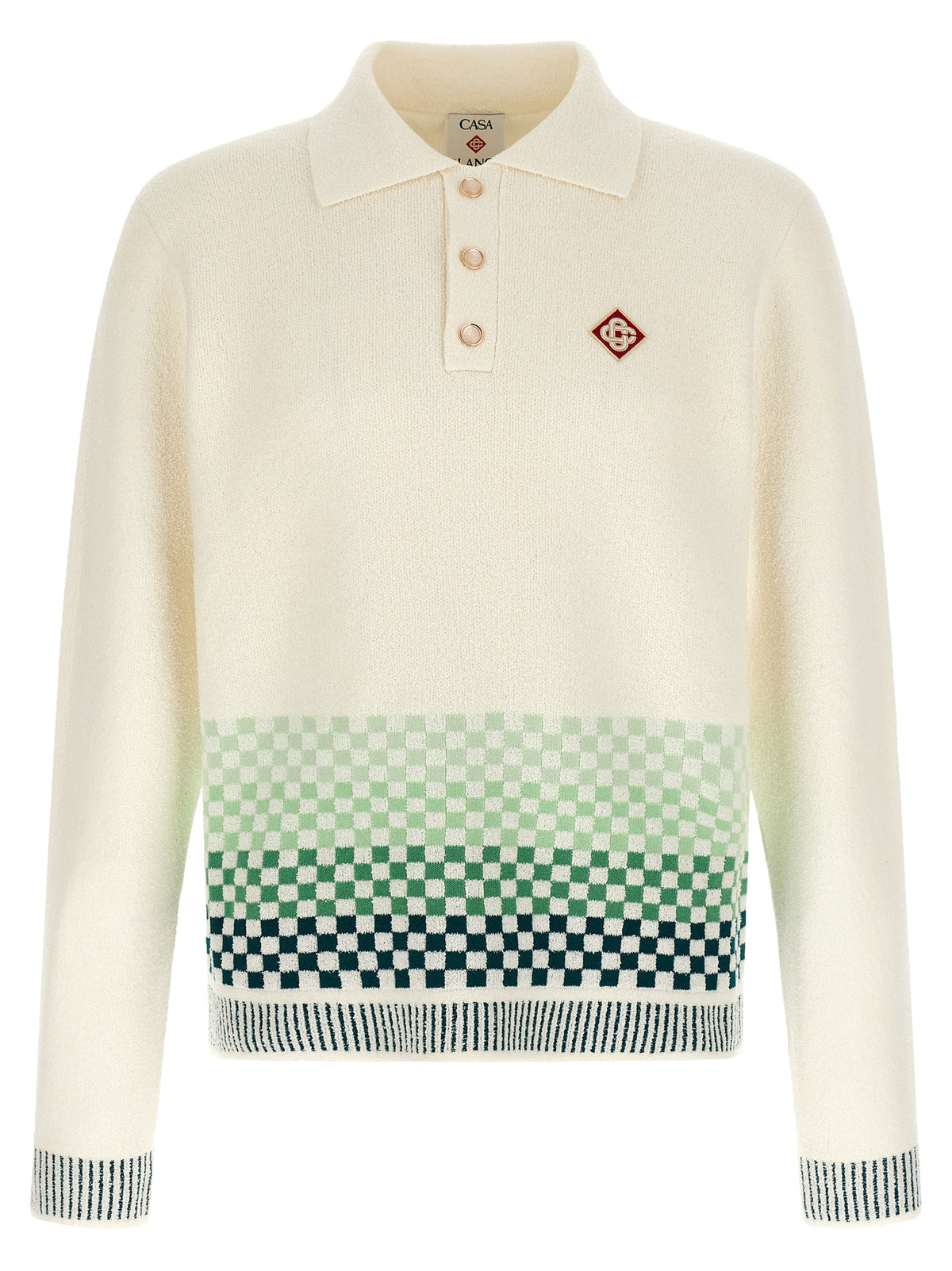 Casablanca Bicolor Cotton Polo Shirt