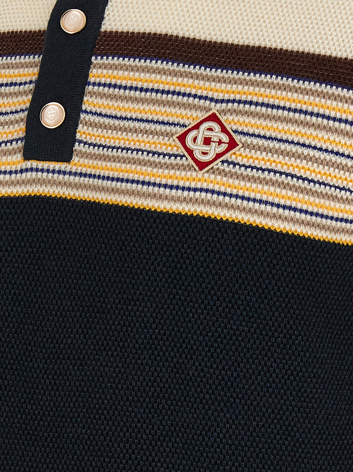 Casablanca Multicolor Cotton Polo Shirt