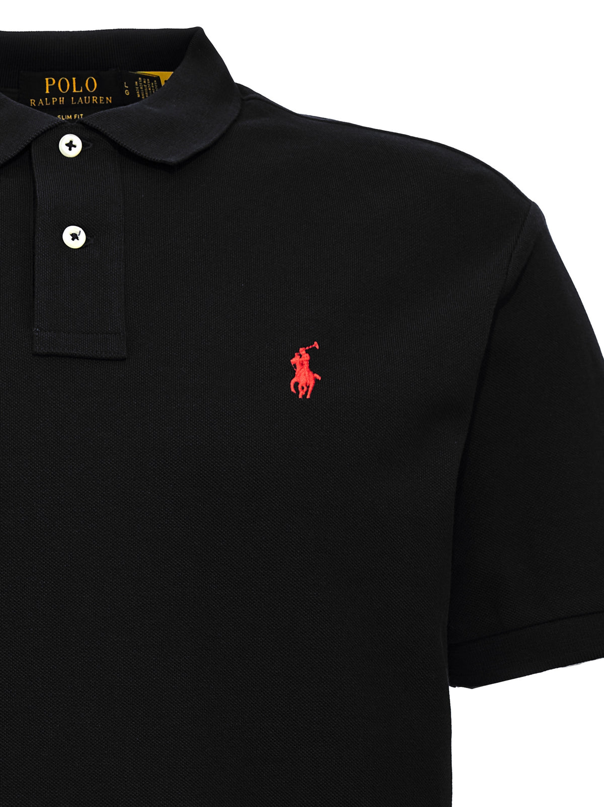 Polo Ralph Lauren Black Cotton Polo Shirt