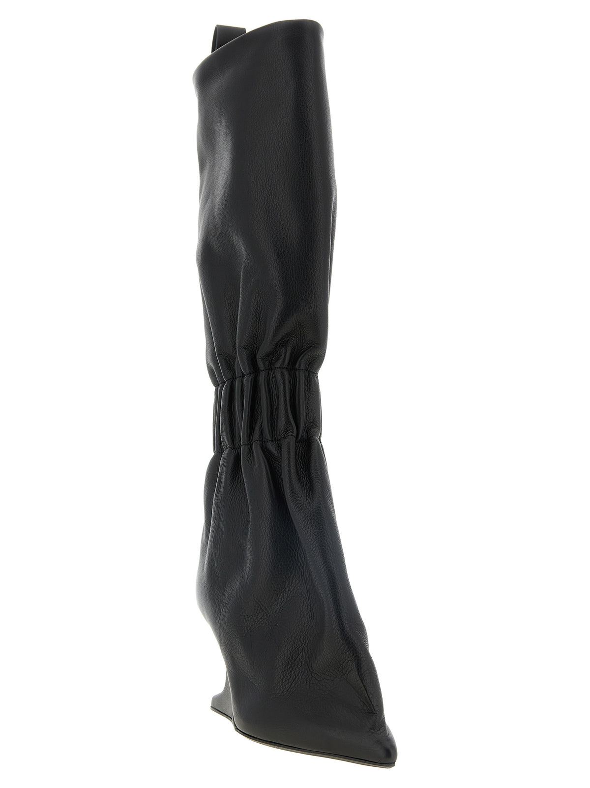 Rick Owens Black Calfskin Over The Knee