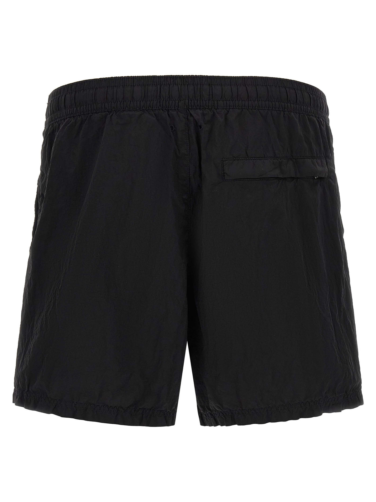 Stone Island Black Polyamide Cargo Shorts