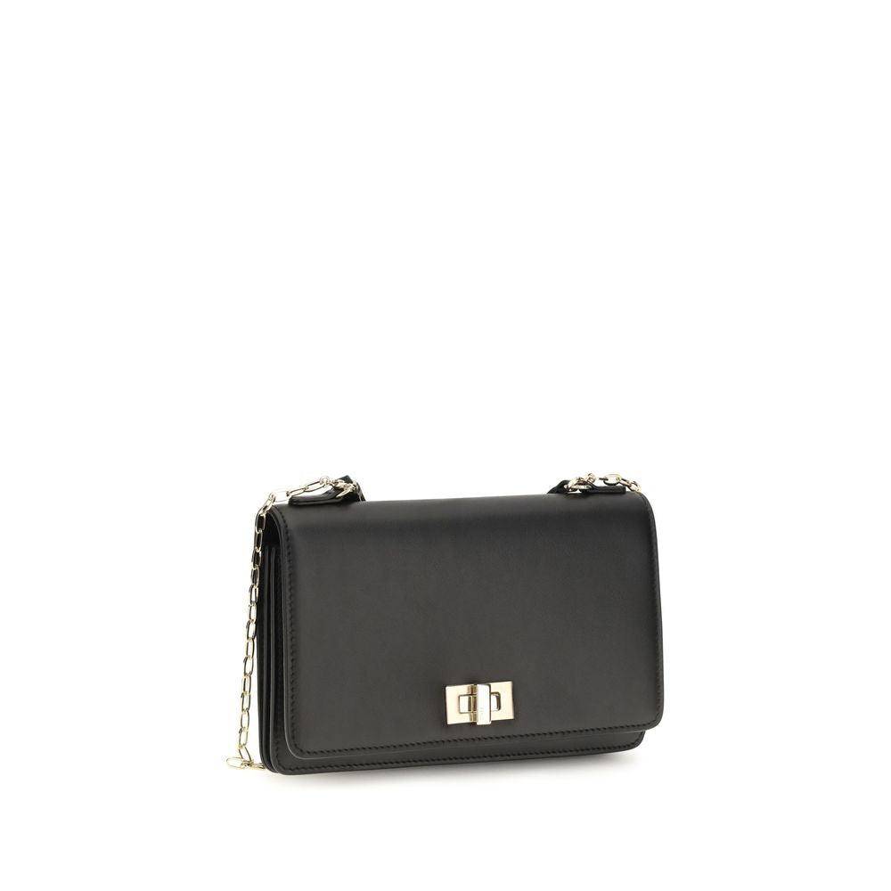 Fendi Black Calf Leather Bos Taurus Wallet