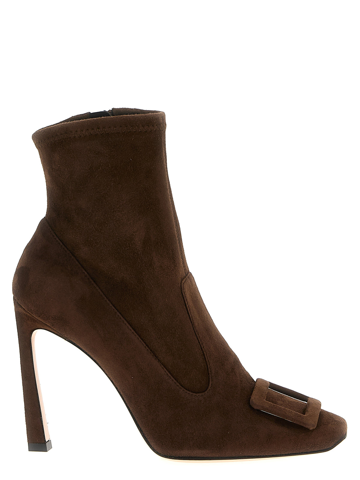 Roger Vivier Brown Lamb Leather Ankle Boots