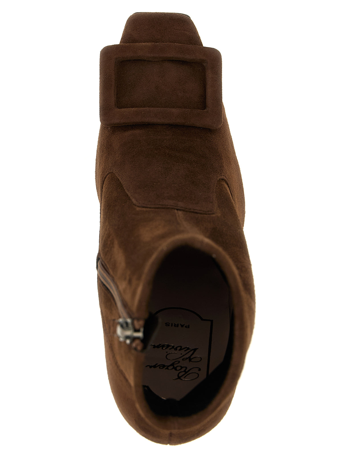Roger Vivier Brown Lamb Leather Ankle Boots