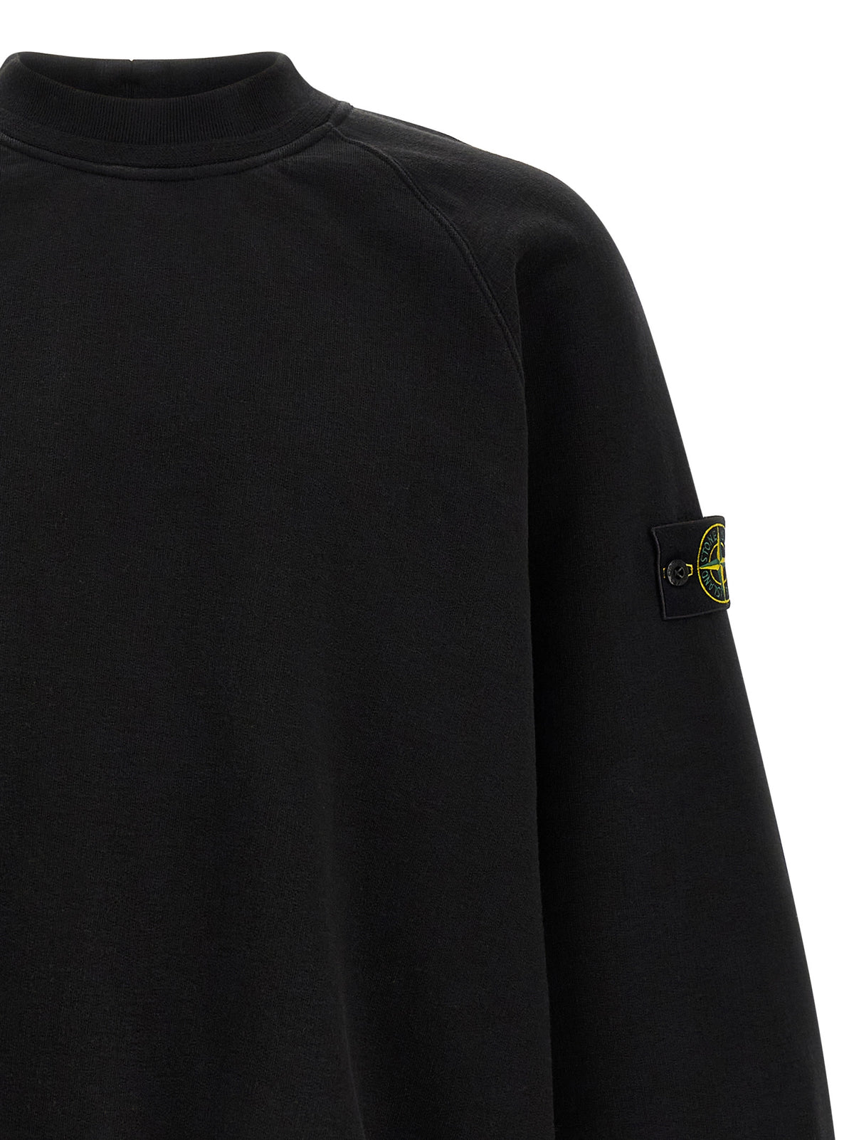 Stone Island Black Cotton Sweatshirt