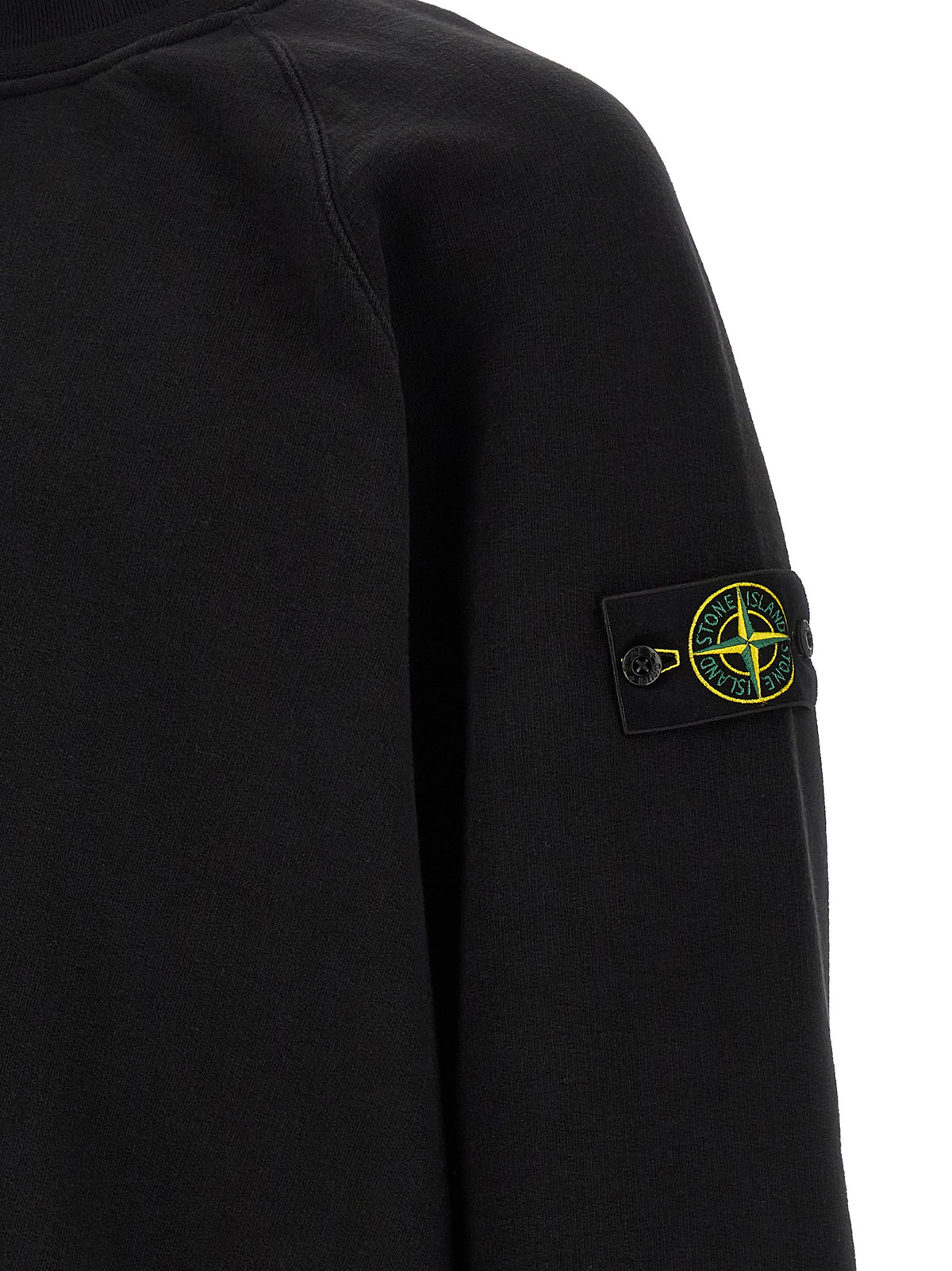 Stone Island Black Cotton Sweatshirt