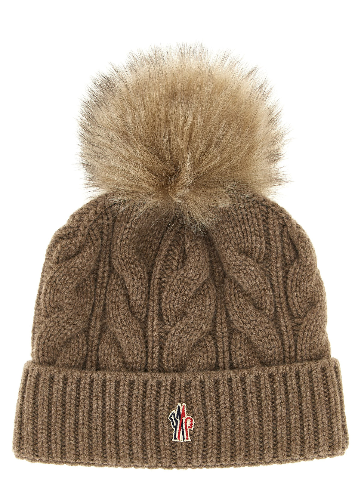 Moncler Grenoble Brown Virgin Wool Beanie