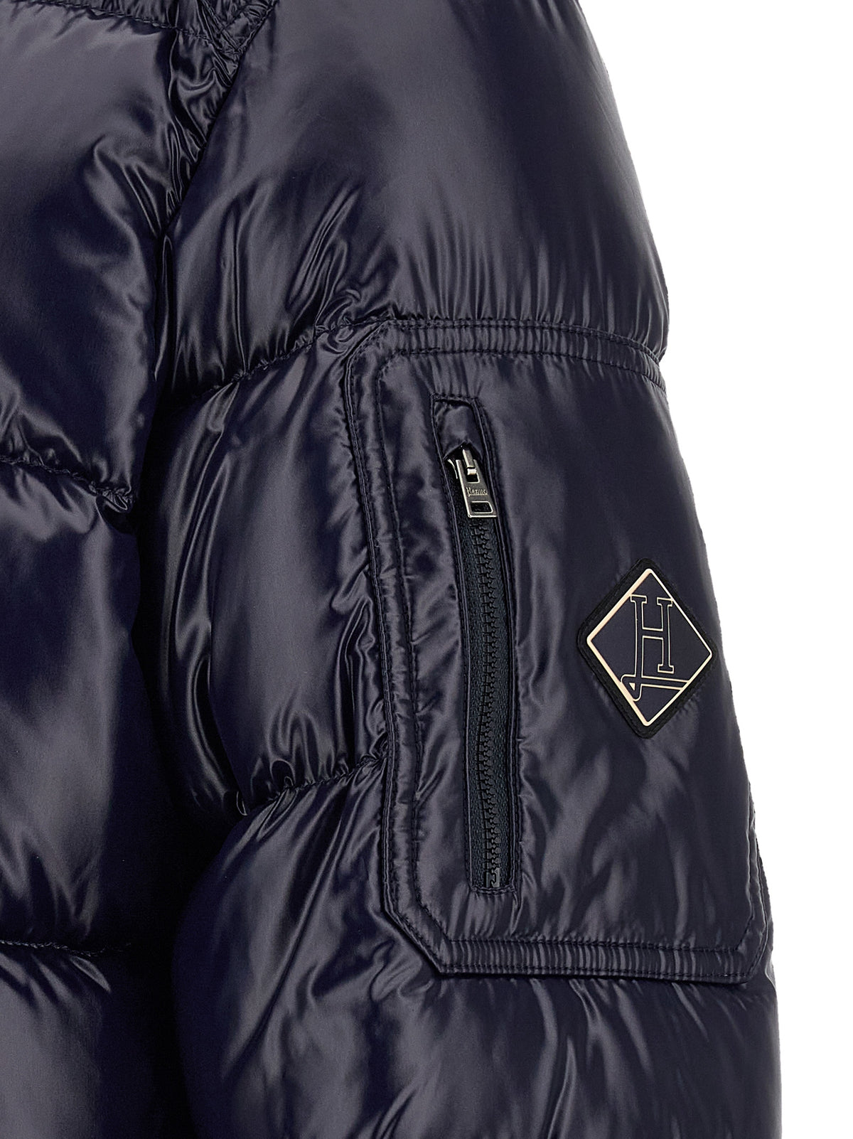 Herno Blue Polyamide Full-Length Jacket