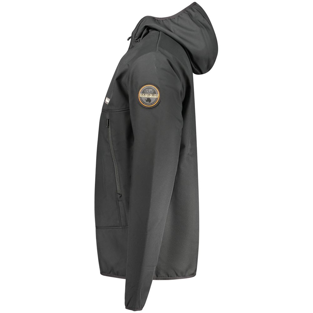 Napapijri Black Polyester Shell Jacket