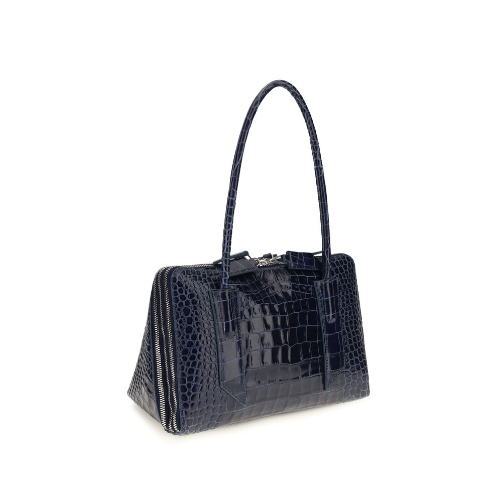 The Attico Blue Calf Leather Bos Taurus Shoulder Bag