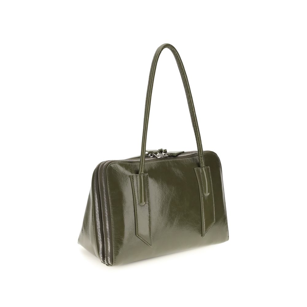 The Attico Bicolor Calf Leather Bos Taurus Shoulder Bag