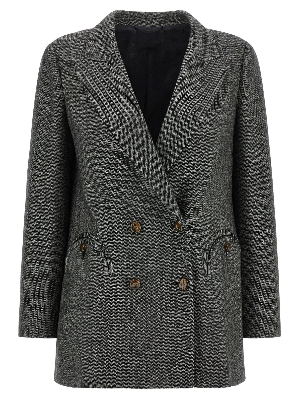 Blazé Milano Gray Virgin Wool Blazer