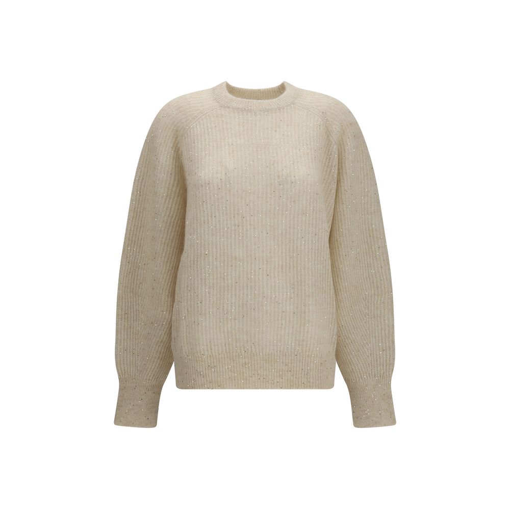 Brunello Cucinelli Beige Mohair Sweatshirt