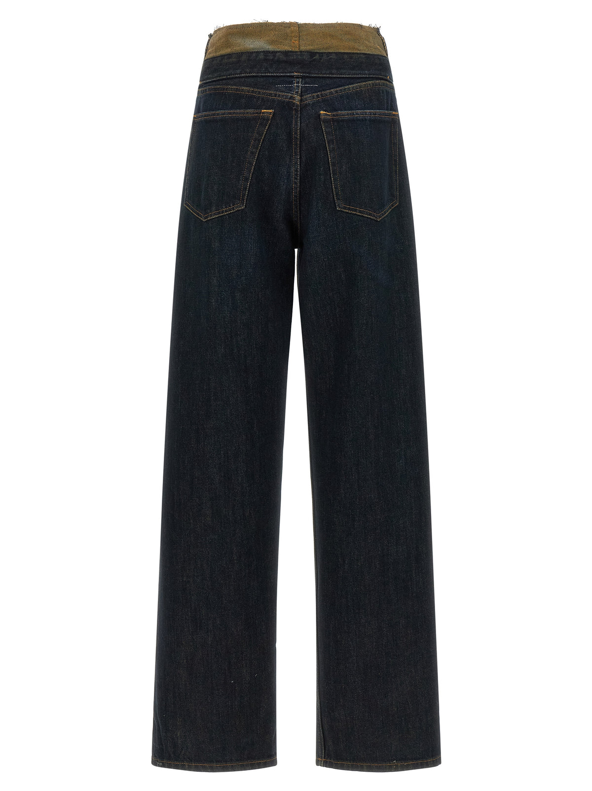 MM6 Maison Margiela Blue Cotton High-Waisted Jean