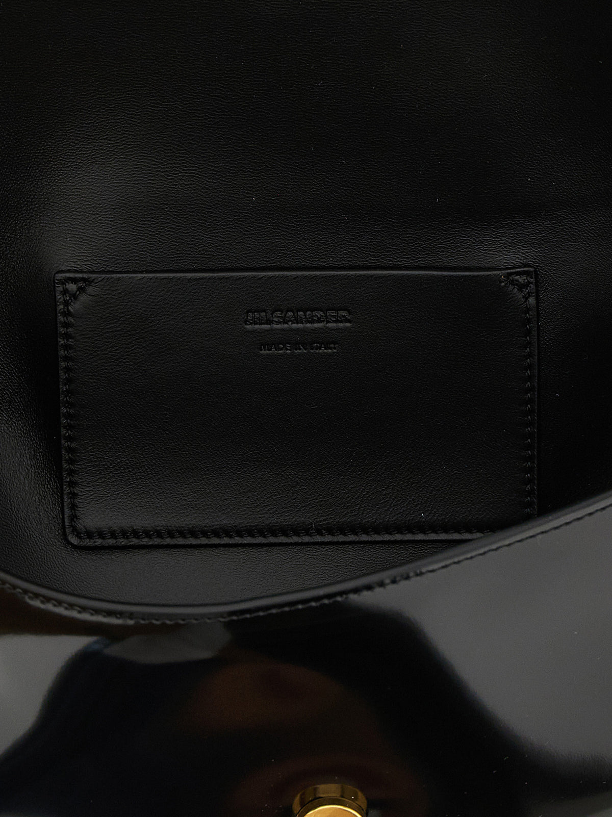Jil Sander Black Calfskin Shoulder Bag