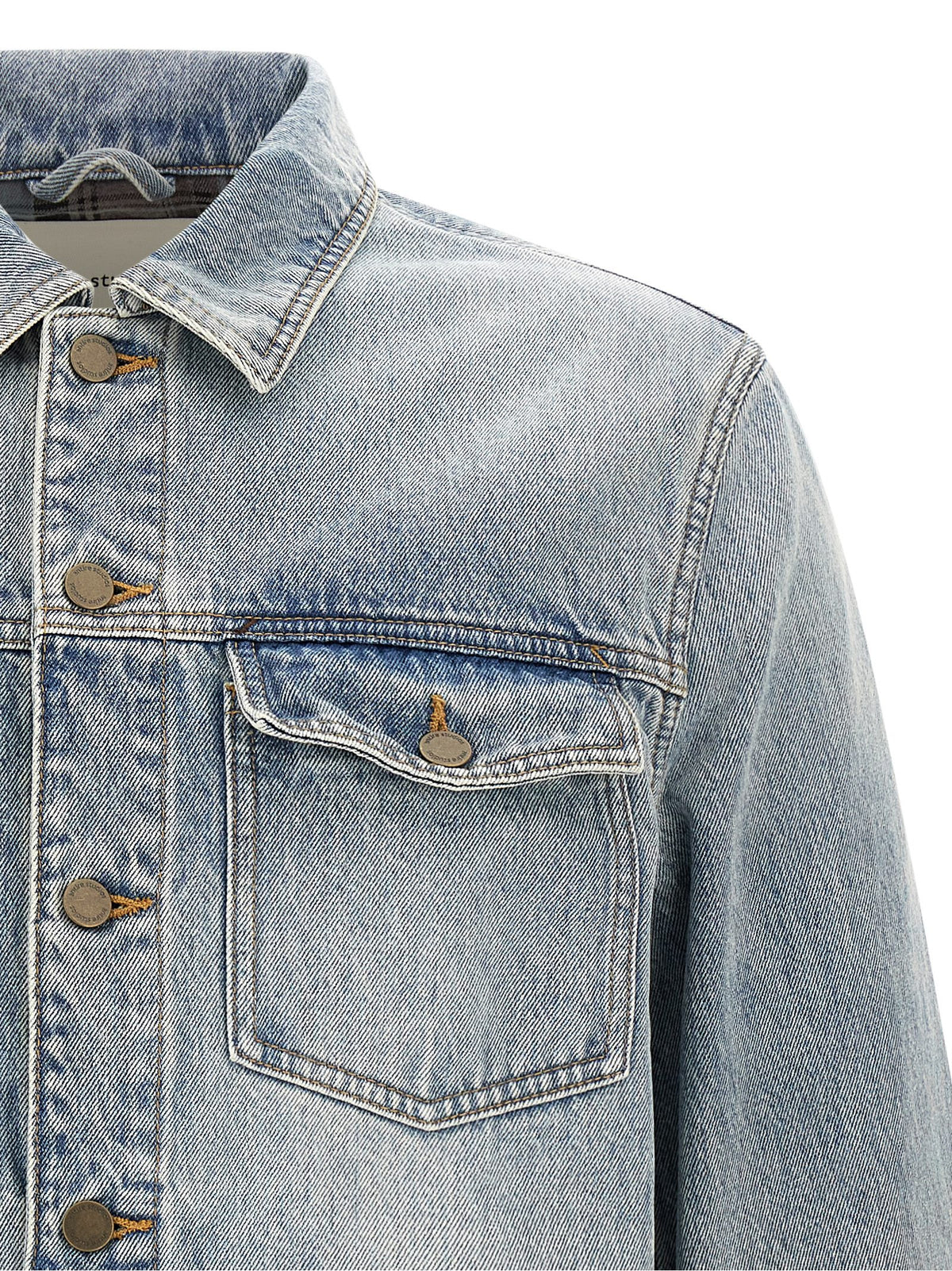 Entire Studios Blue Cotton Denim Jacket