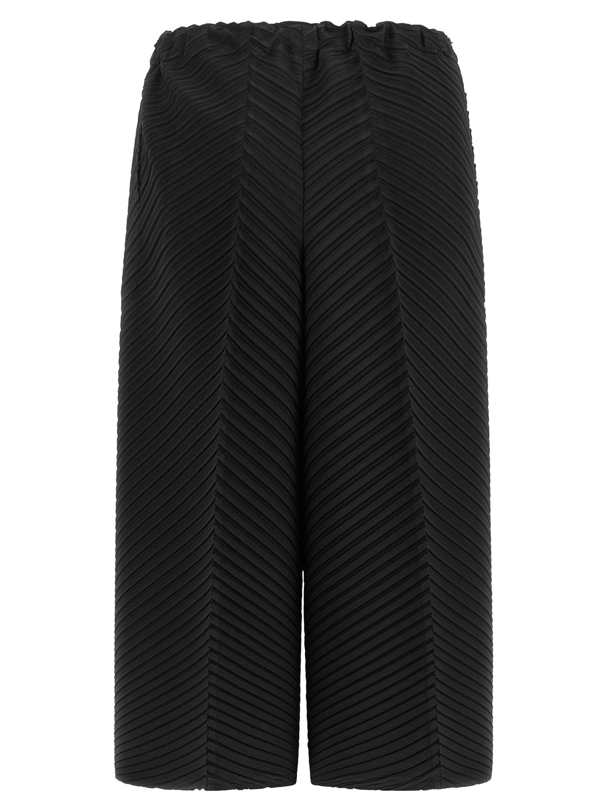 Issey Miyake Black Polyester Casual Pants