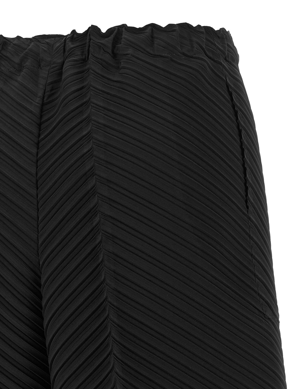 Issey Miyake Black Polyester Casual Pants