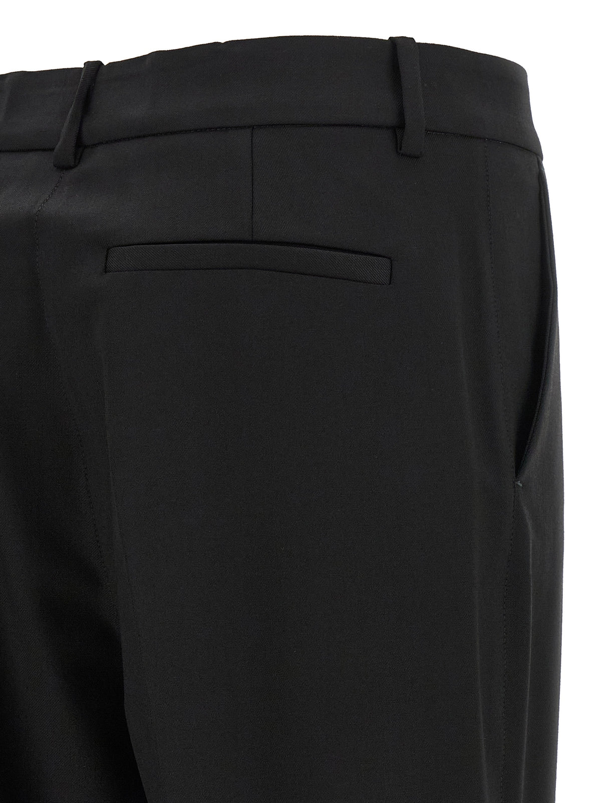 P.A.R.O.S.H. Black Virgin Wool Dress Pants