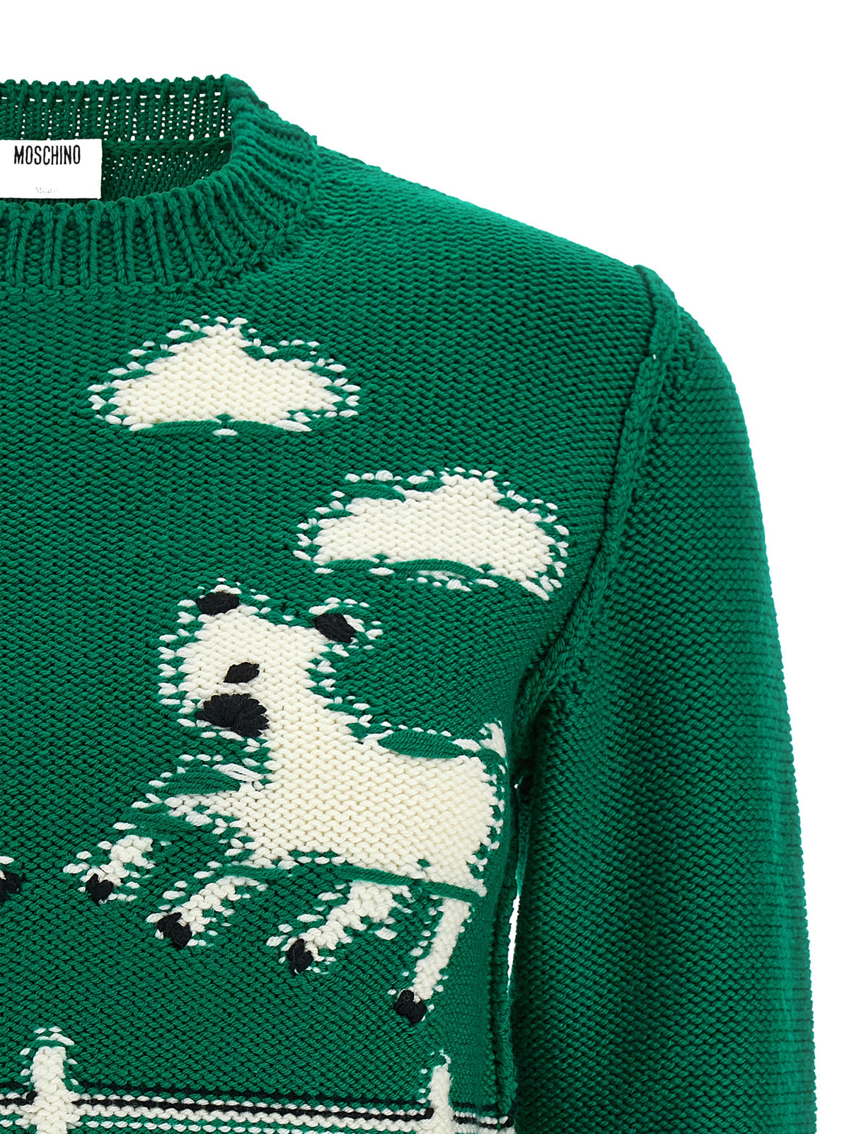 Moschino Bicolor Virgin Wool Cardigan