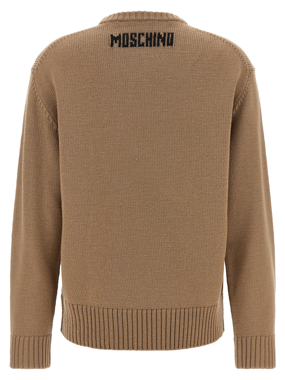 Moschino Beige Virgin Wool Cardigan