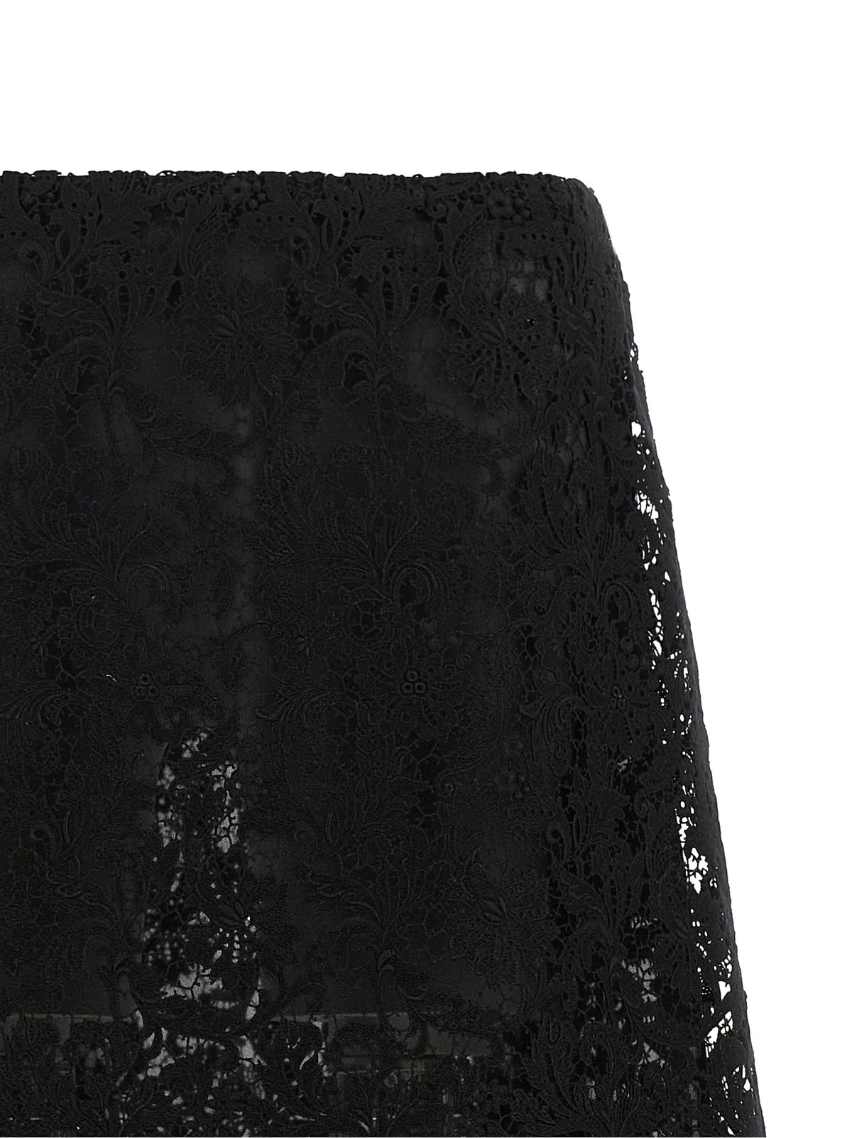 Fendi Black Cotton Midi Skirt
