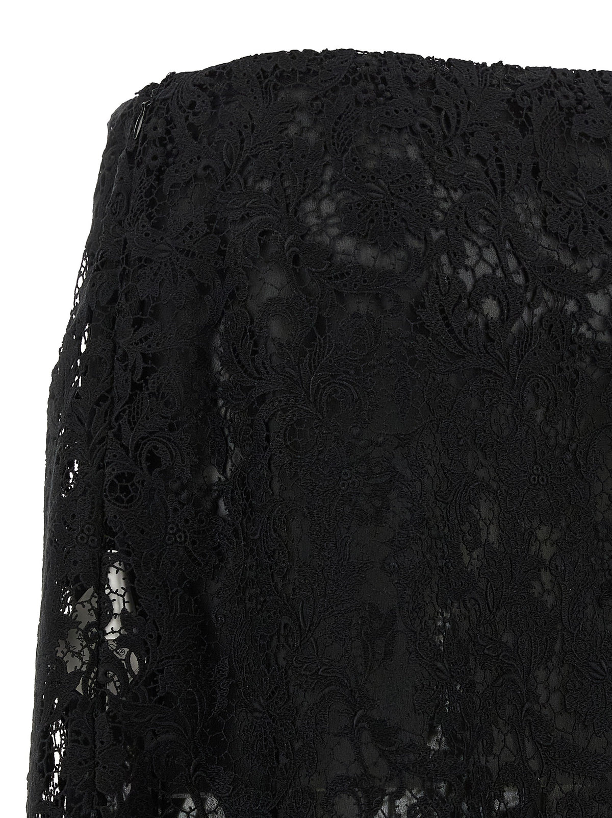 Fendi Black Cotton Midi Skirt