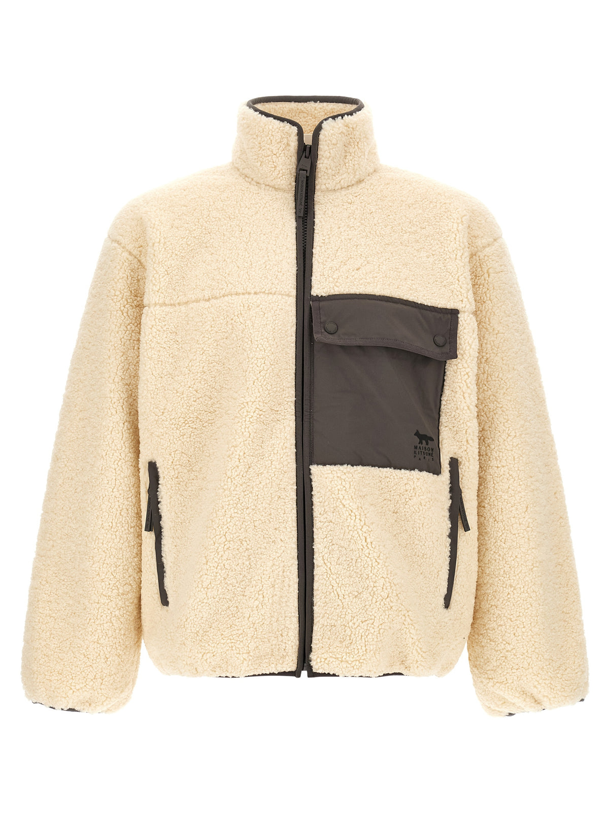 Maison Kitsuné Beige Polyester Full-Length Jacket