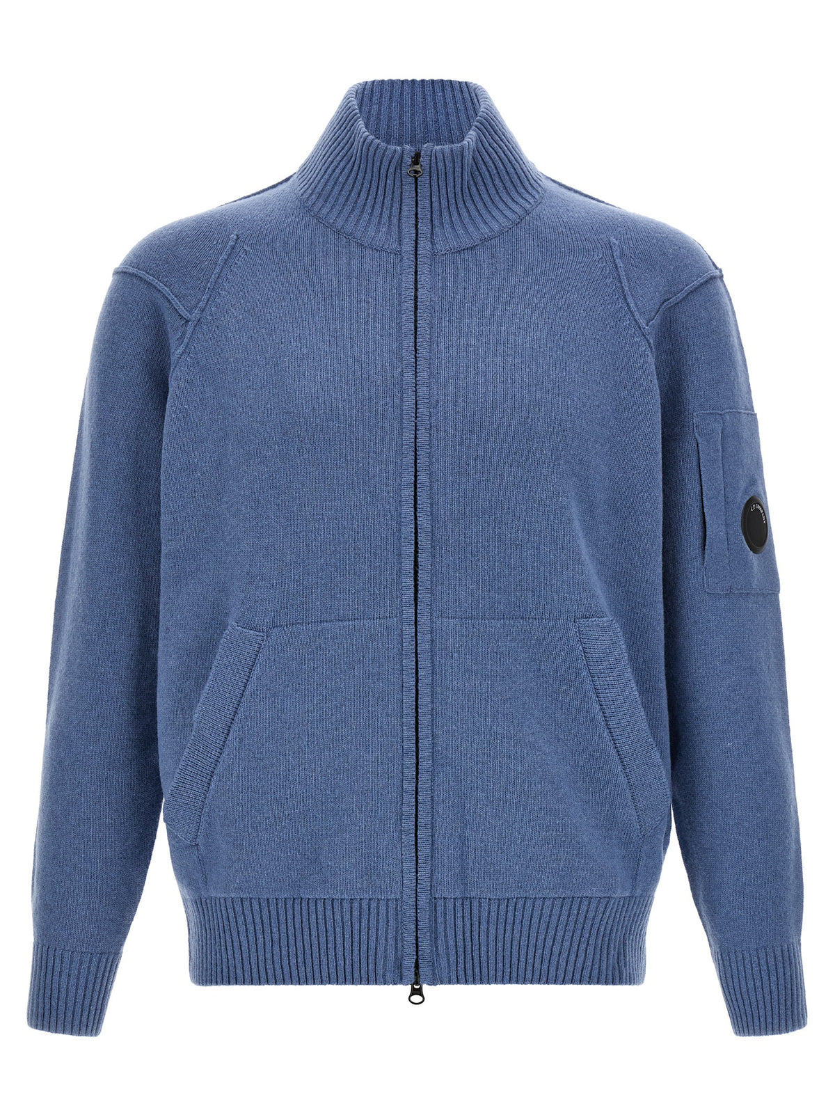 C.P. Company Blue Wool Cardigan