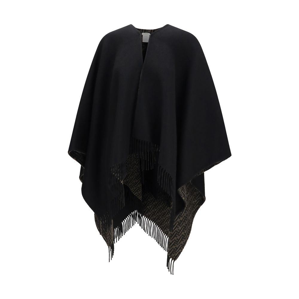 Fendi Black Wool Oves Aries Scarf