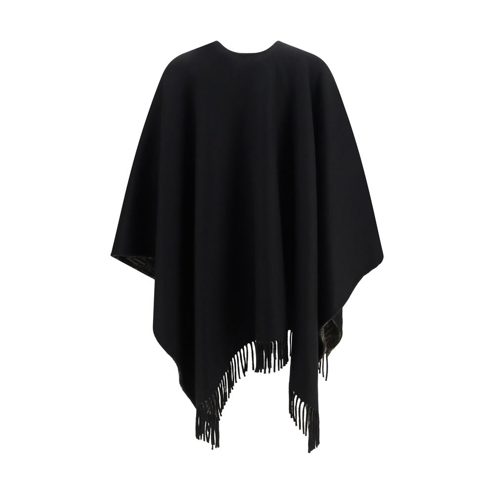 Fendi Black Wool Oves Aries Scarf