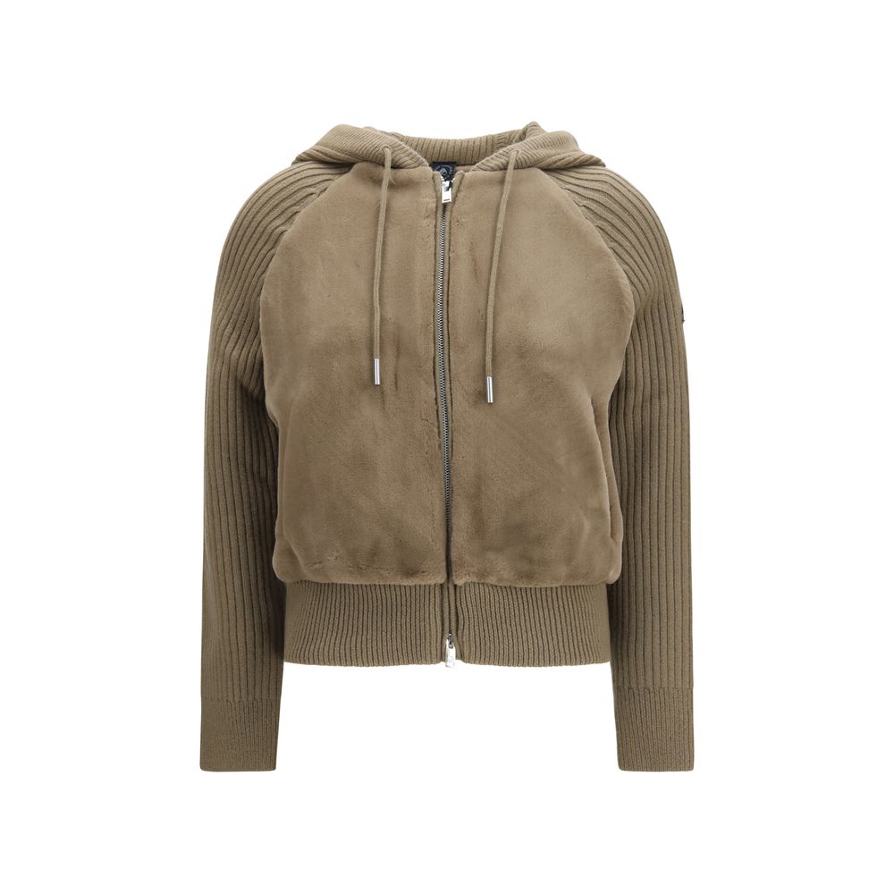 Moose Knuckles Brown Wool Oves Aries Hoodie