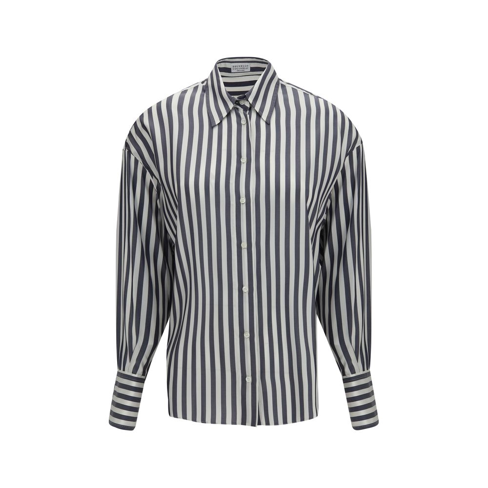 Brunello Cucinelli Multicolor Silk Shirt
