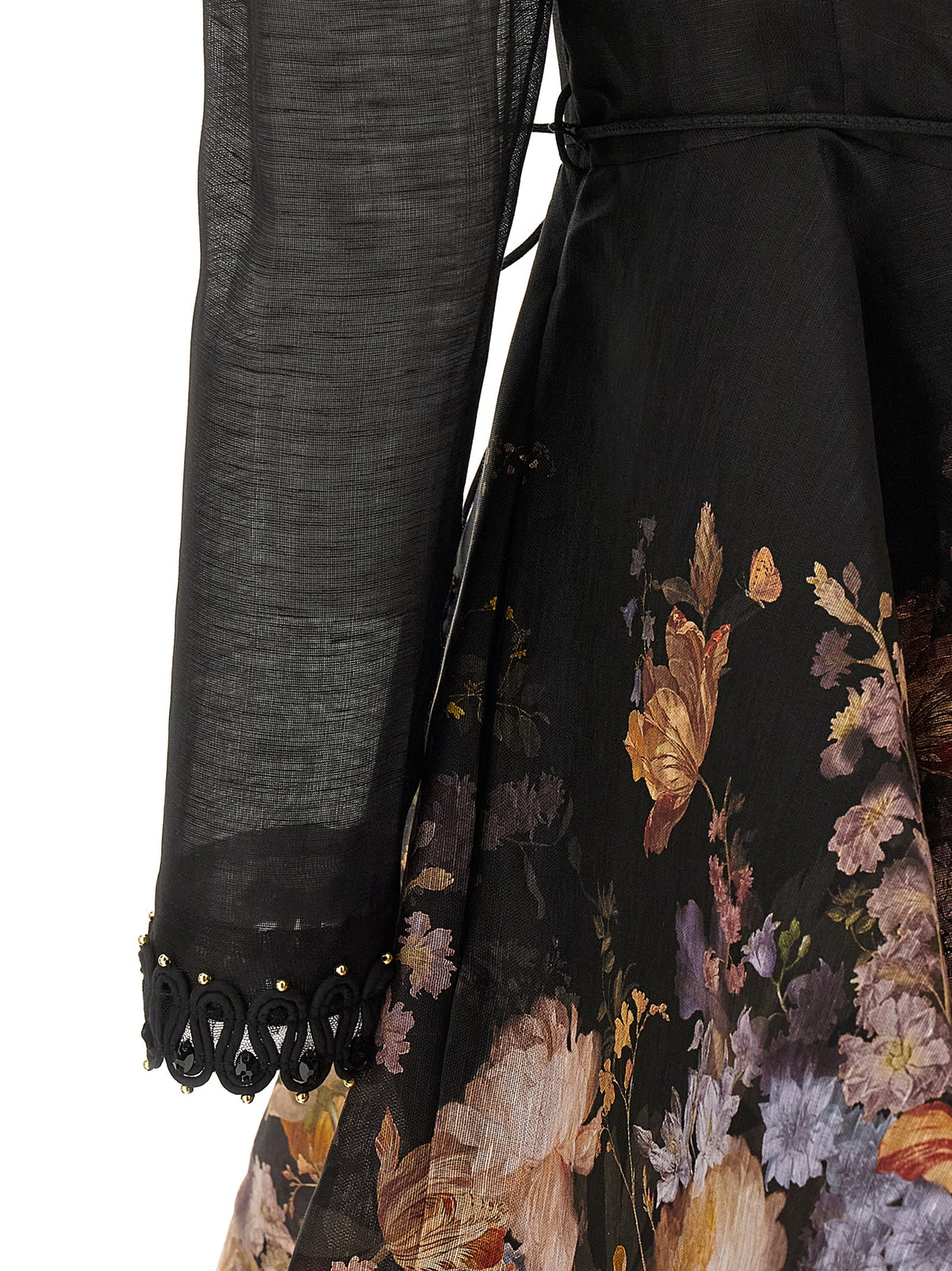 Zimmermann Multicolor Linen Short Dress