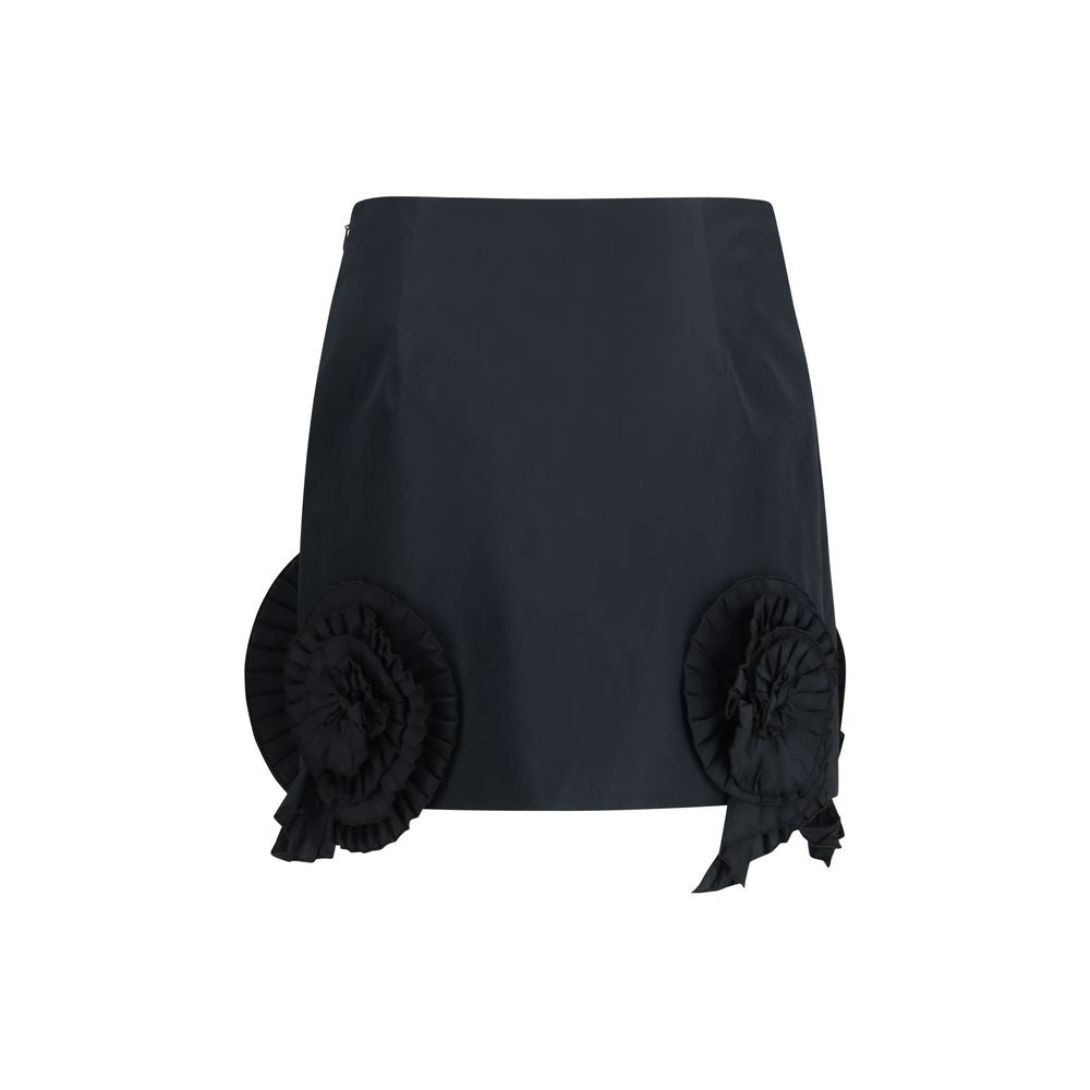 Blumarine Black Polyester Mini Skirt