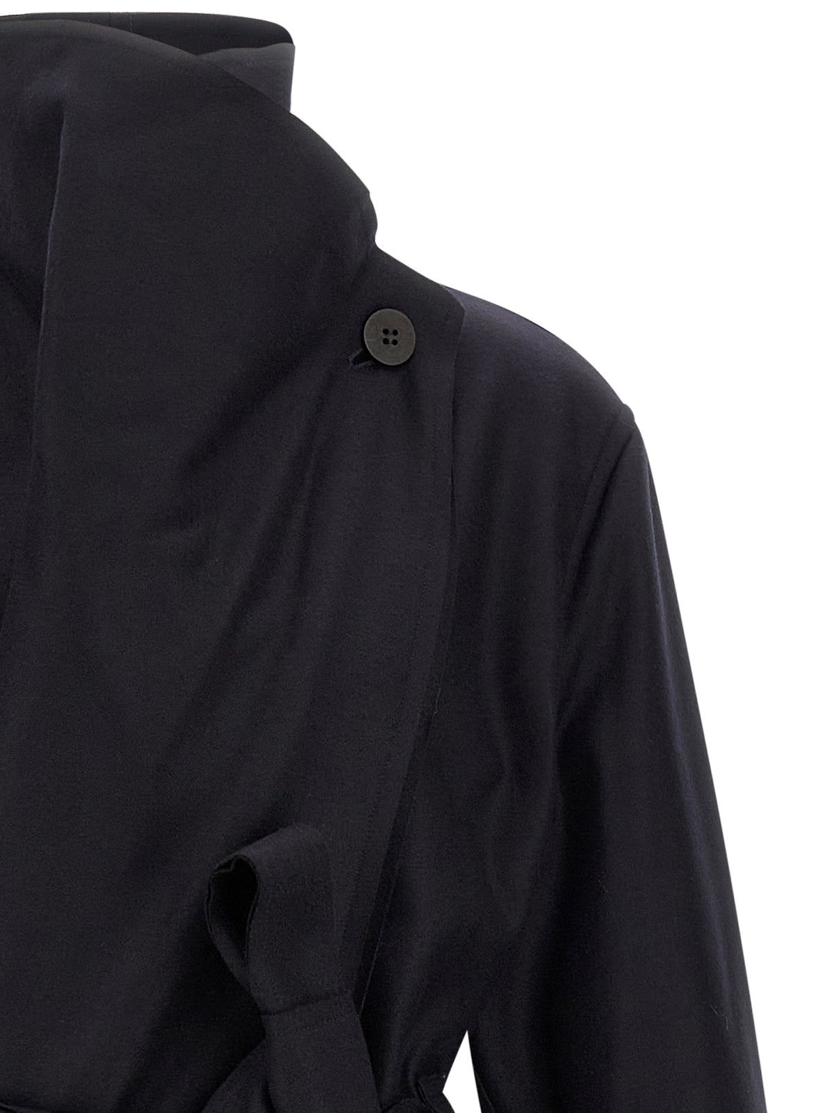 Issey Miyake Black Wool Coat