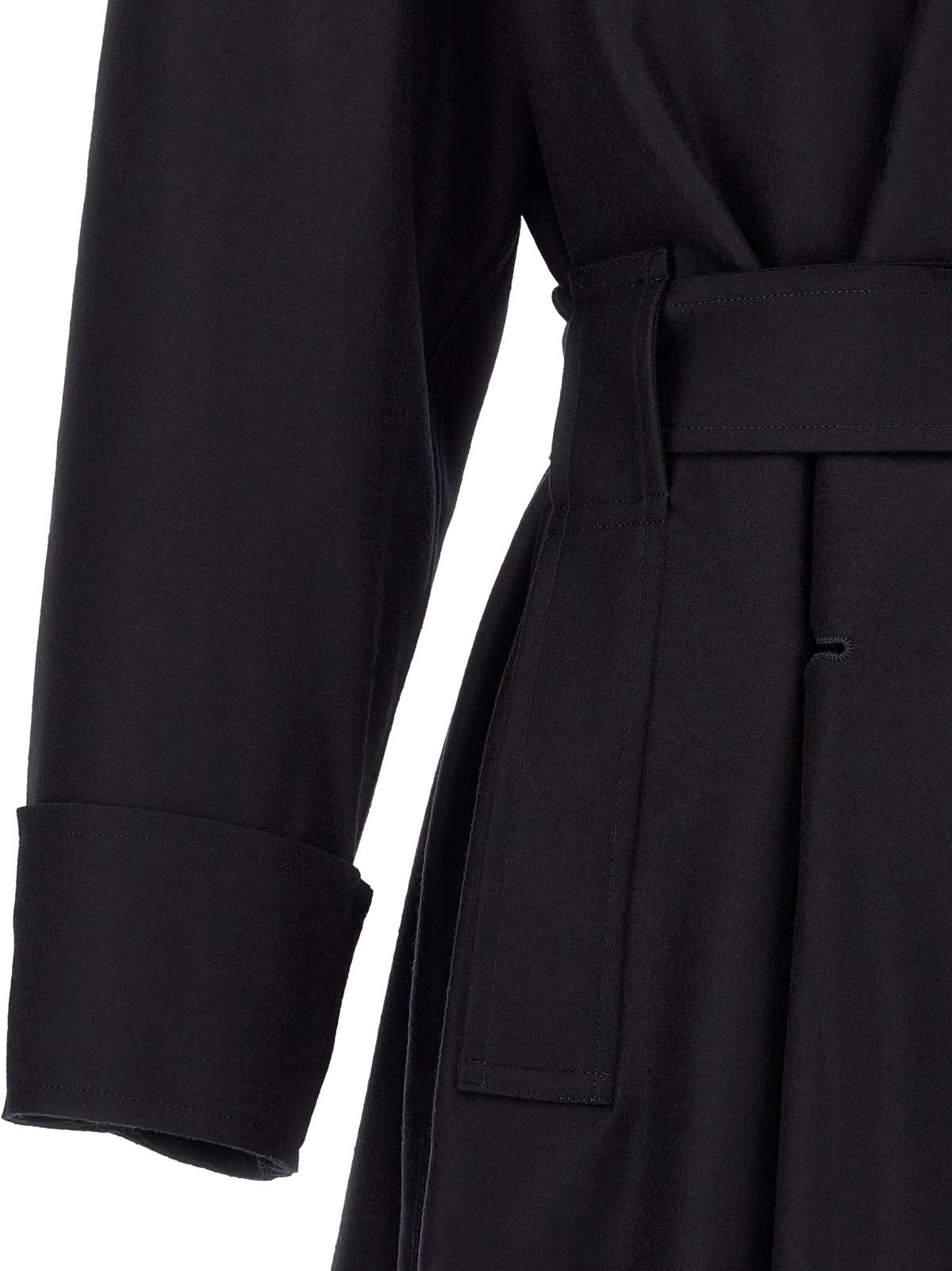 Issey Miyake Black Wool Coat
