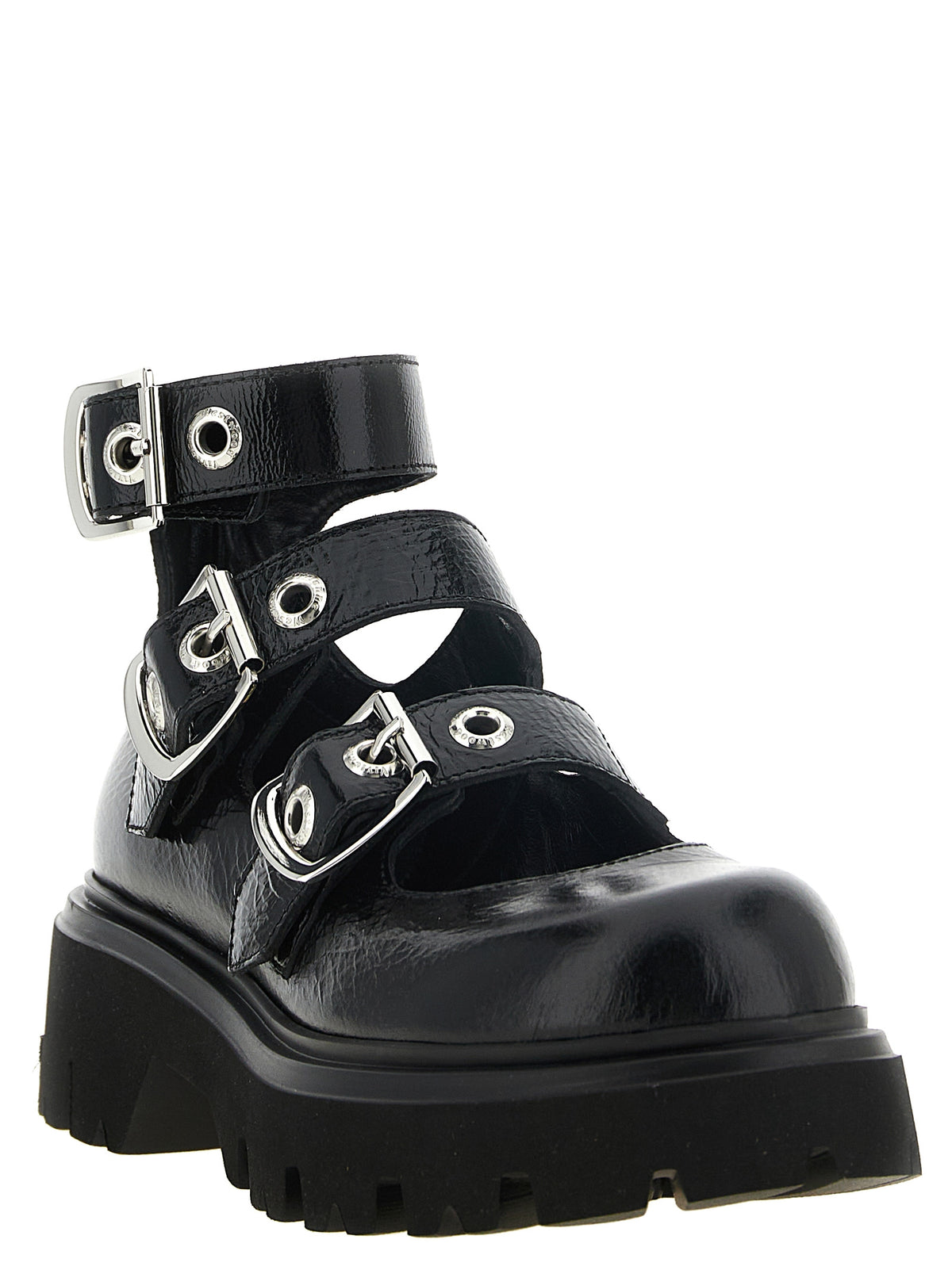 Vivienne Westwood Black Calfskin Ballet Flats