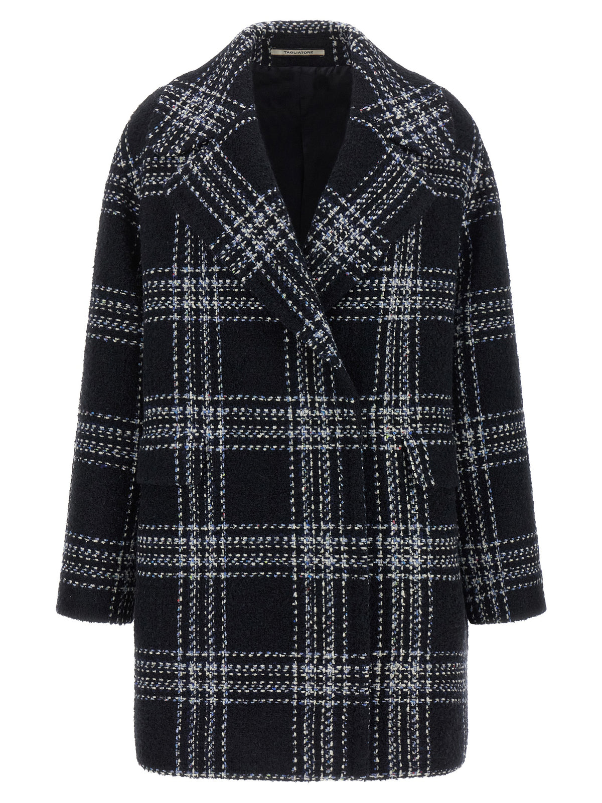 Tagliatore Blue Wool Coat