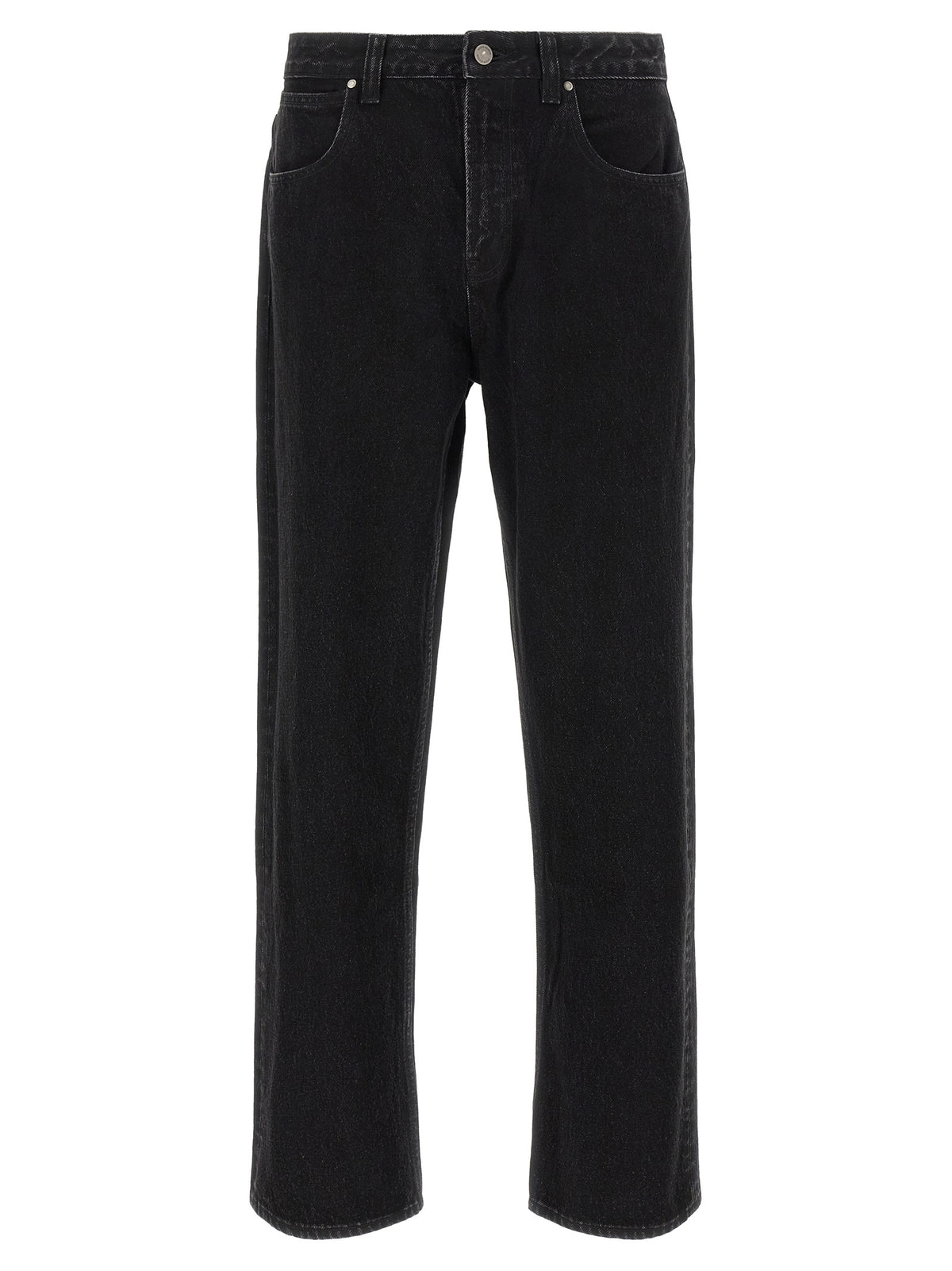 Entire Studios Black Cotton Straight-Leg Jeans