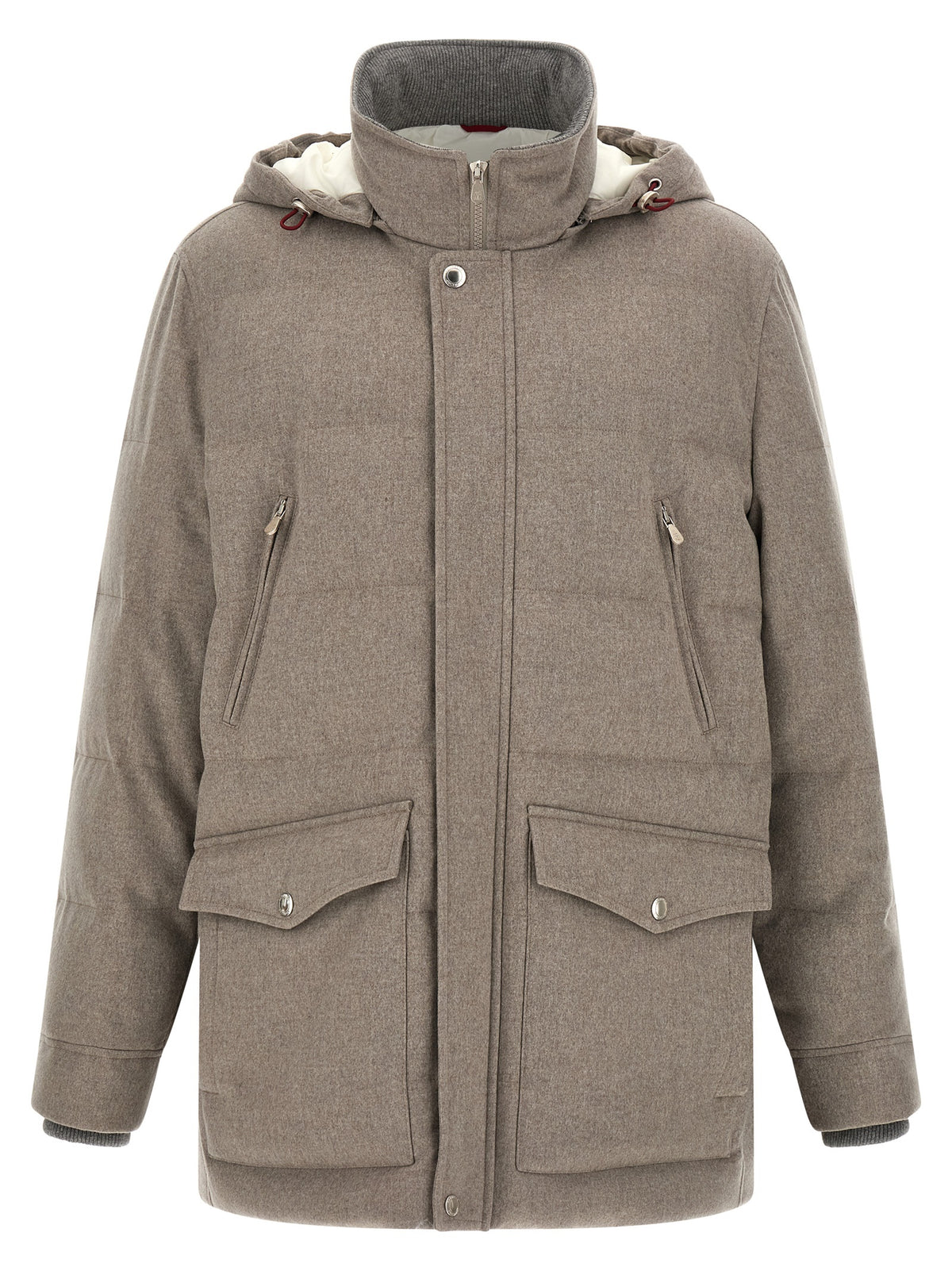 Brunello Cucinelli Beige Wool Parka