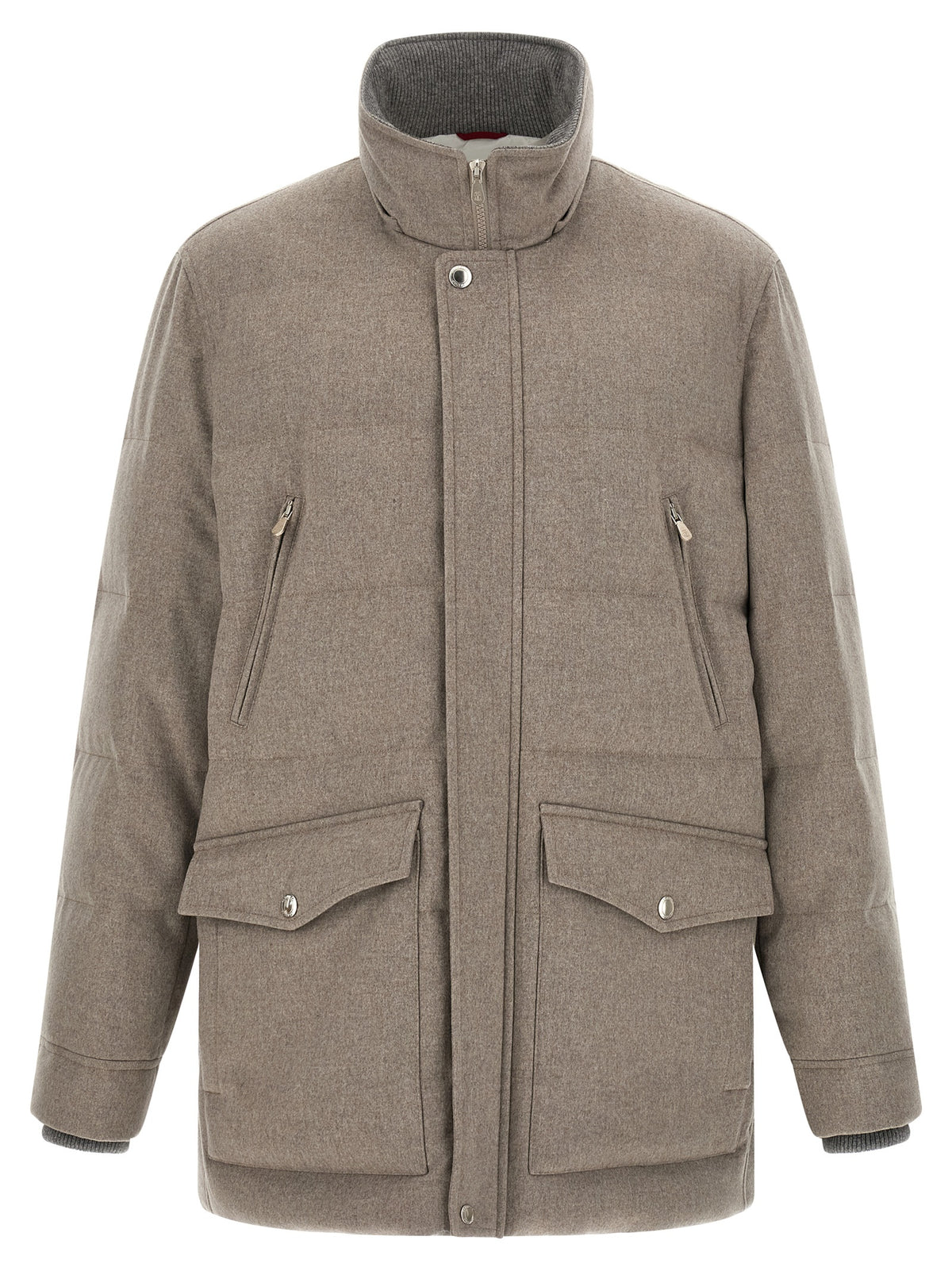 Brunello Cucinelli Beige Wool Parka